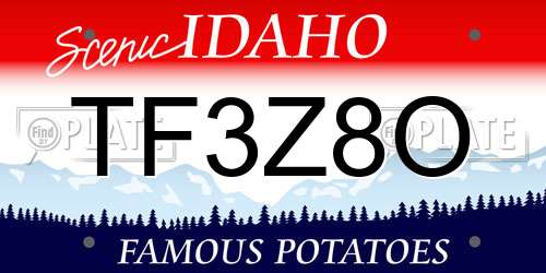TF3Z8O Idaho License Plate
