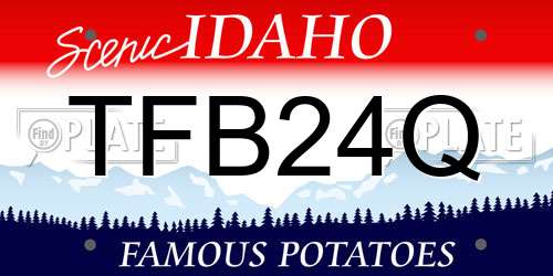 TFB24Q Idaho License Plate