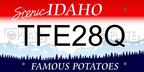 TFE28Q Idaho License Plate