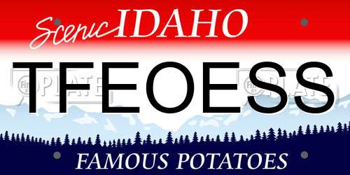 TFEOESS Idaho License Plate