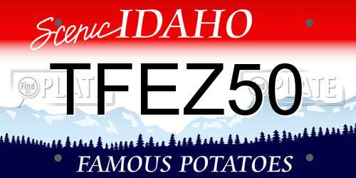 TFEZ50 Idaho License Plate