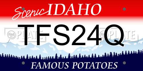 TFS24Q Idaho License Plate