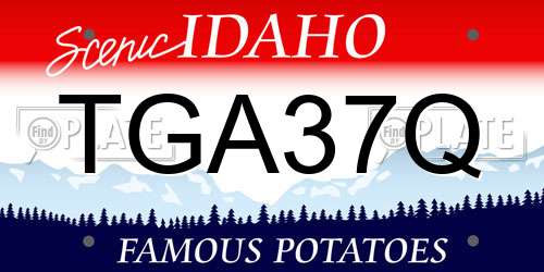 TGA37Q Idaho License Plate
