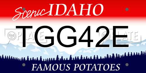 TGG42E Idaho License Plate