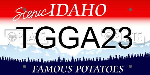 TGGA23 Idaho License Plate