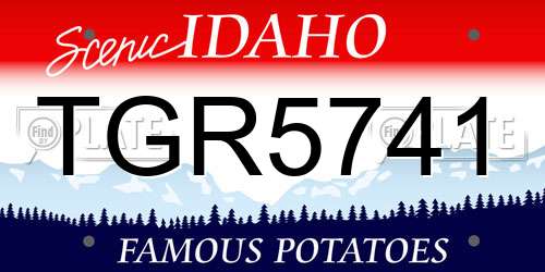 TGR5741 Idaho License Plate