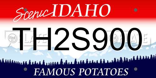 TH2S900 Idaho License Plate