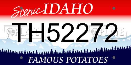 TH52272 Idaho License Plate