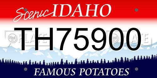 TH75900 Idaho License Plate