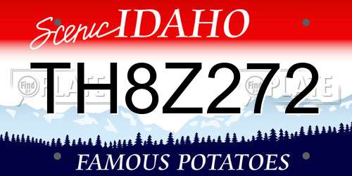 TH8Z272 Idaho License Plate