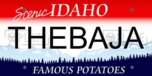 THEBAJA Idaho License Plate