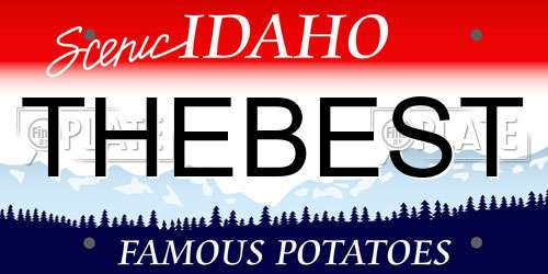 THEBEST Idaho License Plate