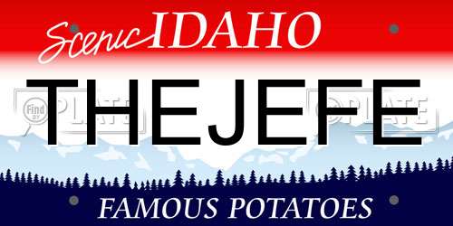 THEJEFE Idaho License Plate