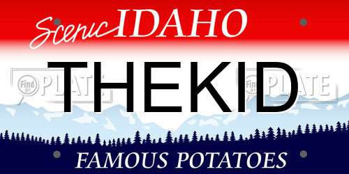 THEKID Idaho License Plate