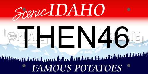 THEN46 Idaho License Plate