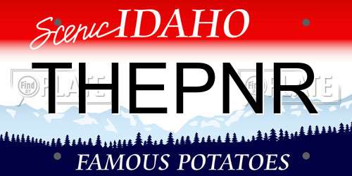 THEPNR Idaho License Plate
