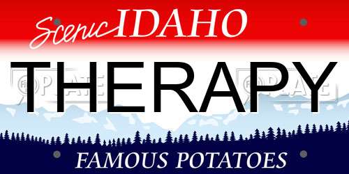 THERAPY Idaho License Plate