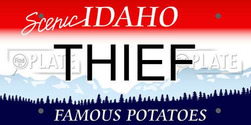 THIEF Idaho License Plate