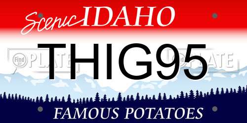 THIG95 Idaho License Plate