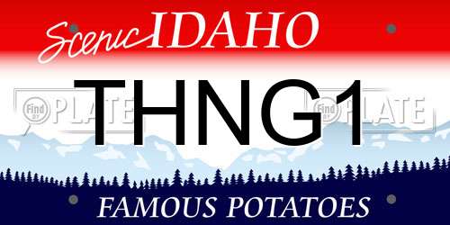 THNG1 Idaho License Plate