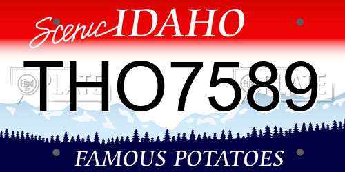 THO7589 Idaho License Plate