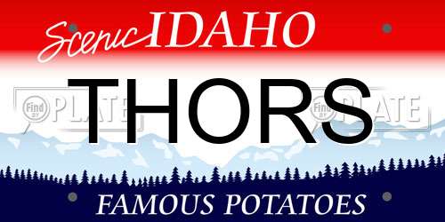THORS Idaho License Plate