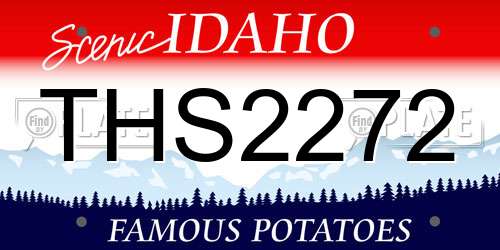 THS2272 Idaho License Plate