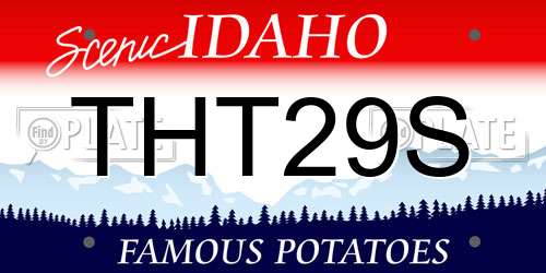 THT29S Idaho License Plate