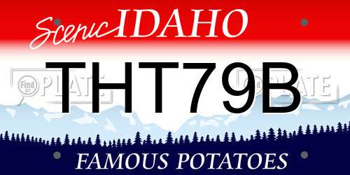 THT79B Idaho License Plate