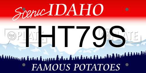 THT79S Idaho License Plate