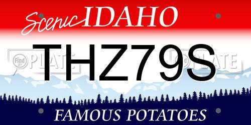 THZ79S Idaho License Plate
