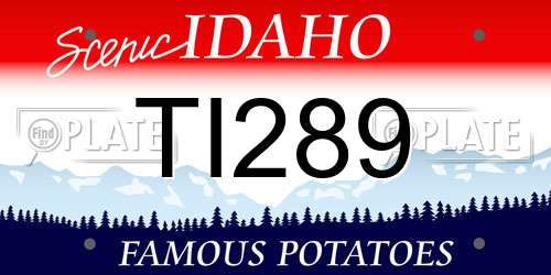 TI289 Idaho License Plate