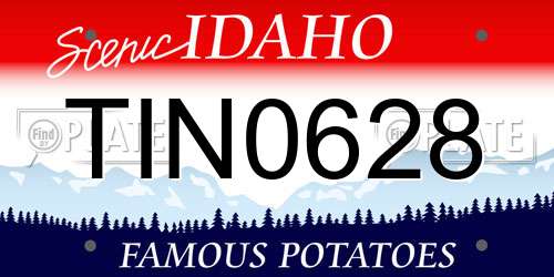 TIN0628 Idaho License Plate
