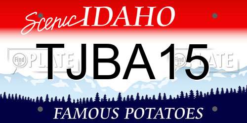 TJBA15 Idaho License Plate