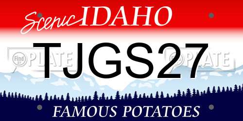 TJGS27 Idaho License Plate
