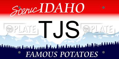 TJS Idaho License Plate