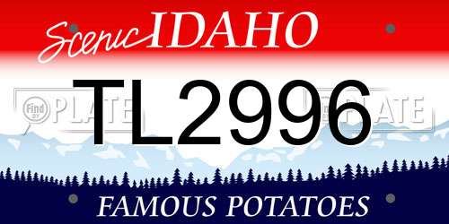 TL2996 Idaho License Plate