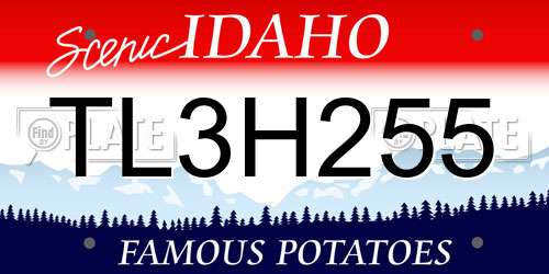 TL3H255 Idaho License Plate