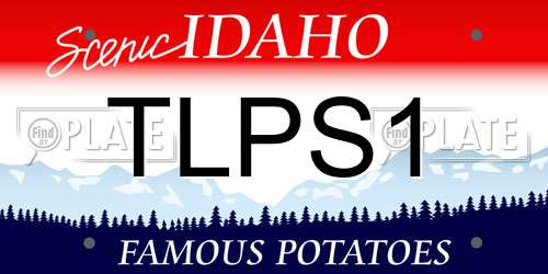 TLPS1 Idaho License Plate