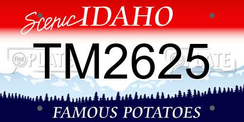 TM2625 Idaho License Plate