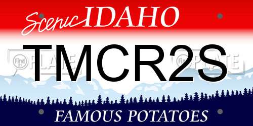 TMCR2S Idaho License Plate