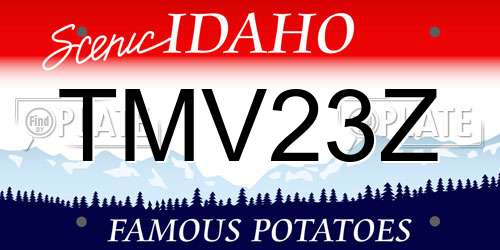 TMV23Z Idaho License Plate