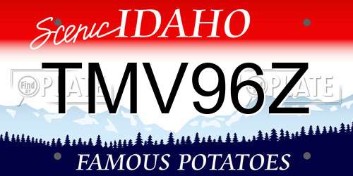 TMV96Z Idaho License Plate