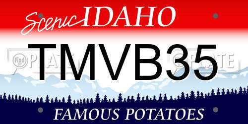 TMVB35 Idaho License Plate