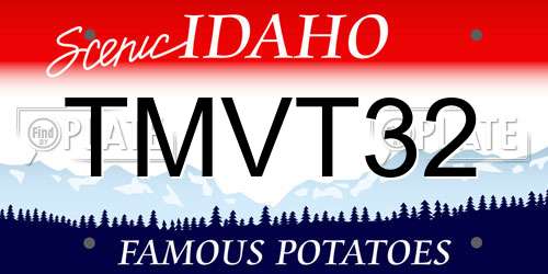 TMVT32 Idaho License Plate