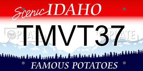 TMVT37 Idaho License Plate