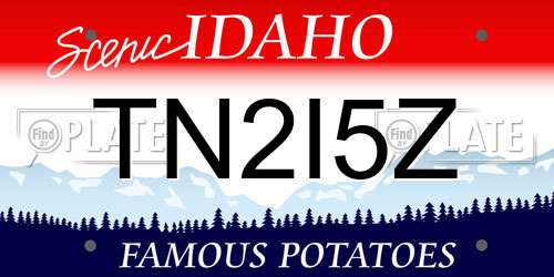 TN2I5Z Idaho License Plate