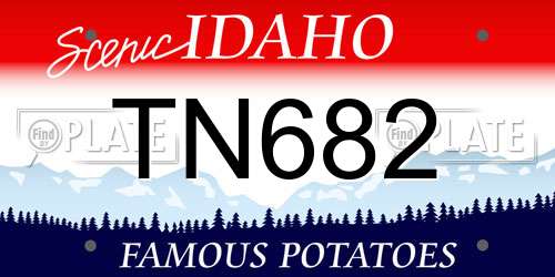 TN682 Idaho License Plate