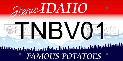 TNBV01 Idaho License Plate