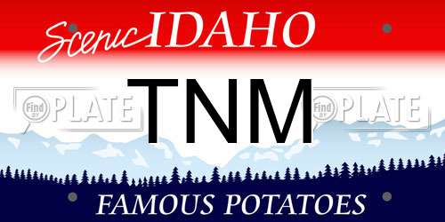 TNM Idaho License Plate